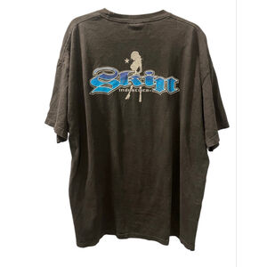 Vintage Skin Industries Metallic Logo Short Sleeve Crew Neck T Shirt Size XXL